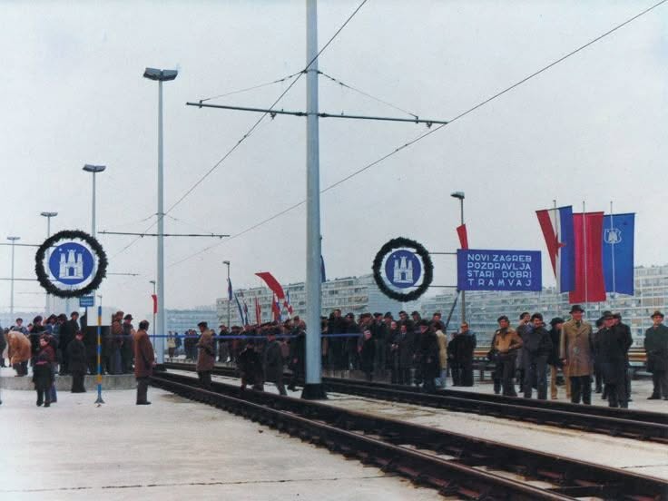 Tramvajska pruga za Novi Zagreb 1979. godine